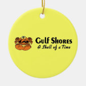 Golfküste Alabama-Krabbe Keramikornament (Vorne)