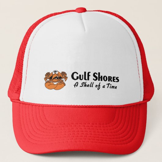 Golfküste Alabama-Krabbe Truckerkappe (Vorderseite)