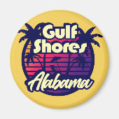 Golfküste Alabama Magnet (Vorne)