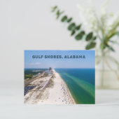 Golfküste Alabama Postcard Postkarte (Stehend Vorderseite)