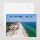 Golfküste Alabama Postcard Postkarte (Vorne/Hinten)