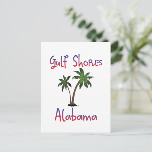 Golfküste Alabama Postkarte (Stehend Vorderseite)