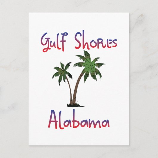 Golfküste Alabama Postkarte (Vorderseite)