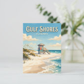 Golfküste Alabama Postkarte (Stehend Vorderseite)