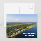 Golfküste, Alabama-Postkarte Postkarte (Vorne/Hinten)