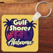 Golfküste Alabama Schlüsselanhänger (Rückseite)