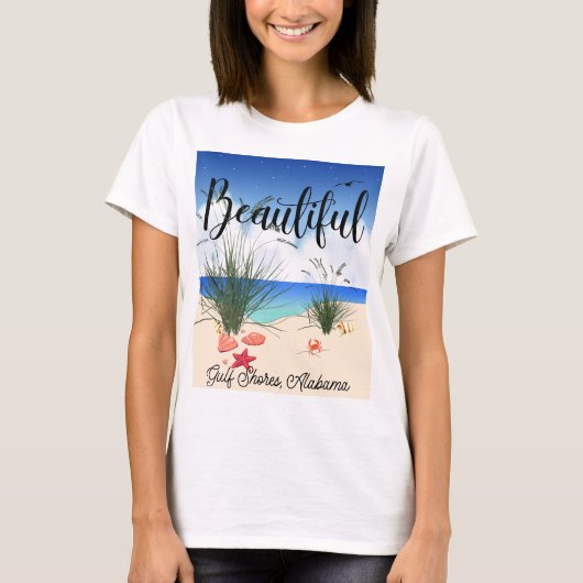 Golfküste Alabama (schön) T-Shirt (Vorderseite)