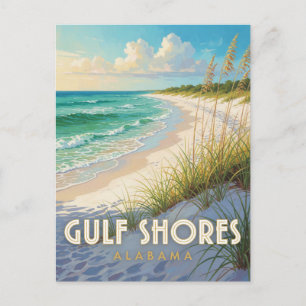 Golfküste Alabama Strand Reise Postkarte