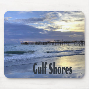 Golfküste Alabama Strand Sonnenaufgang Pier Mousepad