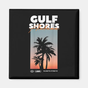 Golfküste - Alabama Summer Palm Vacation Usa Magnet