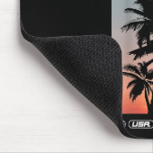 Golfküste - Alabama Summer Palm Vacation Usa Mousepad (Ecke)