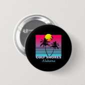 Golfküste Alabama Urlaub Geschenk Button (Vorne & Hinten)