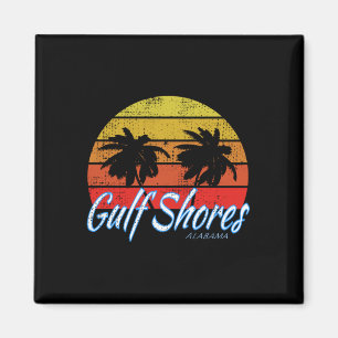 Golfküste, Alabama USA - Golf von Mexiko Long Sle Magnet