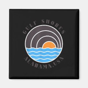 Golfküste Alabama Usa Waves Magnet