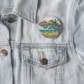 Golfküste Alabama Vintag Button (Beispiel)