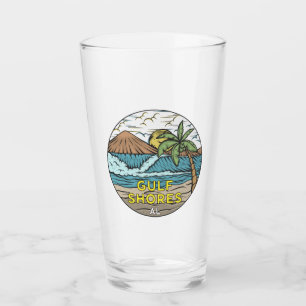 Golfküste Alabama Vintag Glas