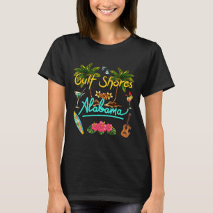 Golfküste Alabyma Beach Summer Palm Sun Set Palm T-Shirt