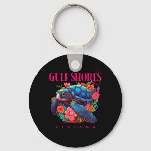 Golfküste Alabyma Floral Beach Turtle Souvenir Schlüsselanhänger