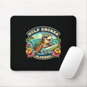 Golfküste Alabyma Niedlich Sea Turtle Surfing Mousepad (Mit Mouse)