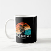 Golfküste Alabyma Palm Tree Beach Souvenir Kaffeetasse (Links)