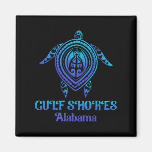 Golfküste Alabyma Strände Al Sea Turtle Tribyl G Magnet