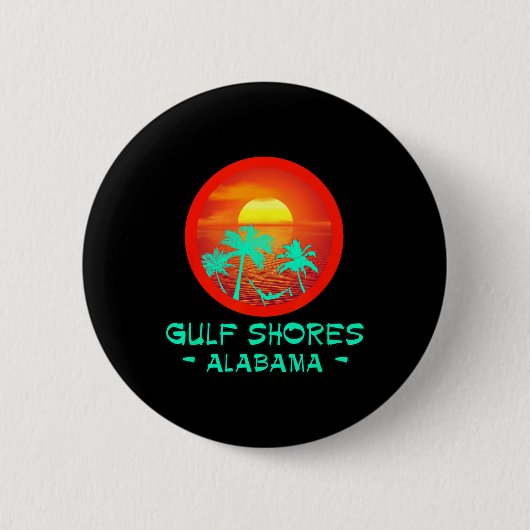 Golfküste Alabyma Tropical Destination Beach Gif Button (Vorderseite)