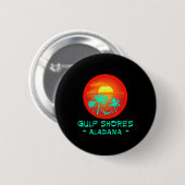 Golfküste Alabyma Tropical Destination Beach Gif Button (Vorne & Hinten)