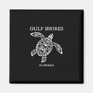 Golfküste Alama Retro Meeresschildkröte Jungen Mäd Magnet