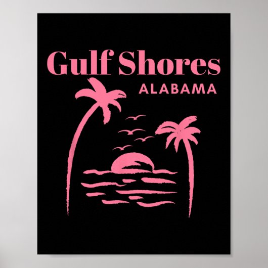 Golfküste Alama Urlaub Mädchen Poster (Vorne)