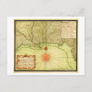 Golfküste der Vereinigten StaatenPanoramakarte Postkarte