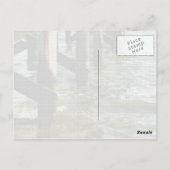 Golfküste Mississippi zerstörte Pier Postkarte (Rückseite)