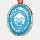 Golfküste (Muschel) Ornament Aus Metall (Links)