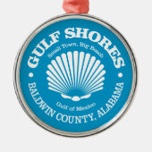 Golfküste (Muschel) Ornament Aus Metall (Vorne)