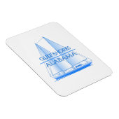 Golfküste Nautical Segelschiff Segler Magnet (Rechte Seite)