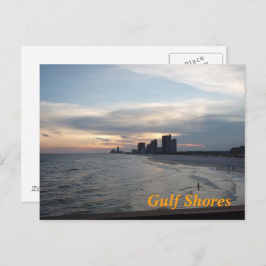 Golfküste Postkarte (Vorne/Hinten)