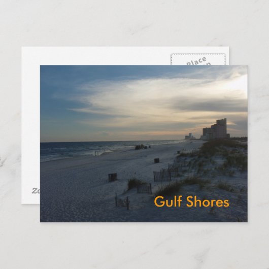 Golfküste Postkarte (Vorne/Hinten)