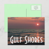 Golfküste Postkarte (Vorne/Hinten)