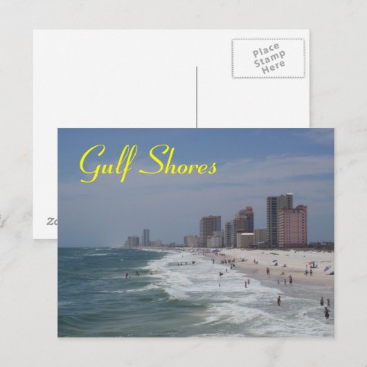 Golfküste Postkarte (Vorne/Hinten)