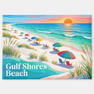 Golfküste Strand Alabama Magnet