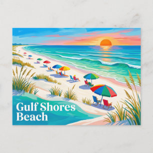 Golfküste Strand Alabama Postkarte