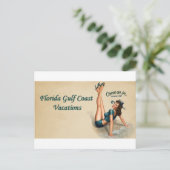 Golfküste von Florida Postkarte (Stehend Vorderseite)