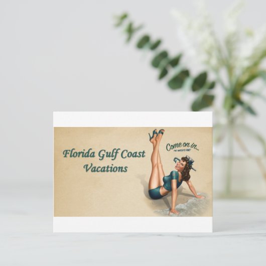 Golfküste von Florida Postkarte (Stehend Vorderseite)