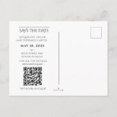 Golfküste von Florida Save the Date Ankündigungspostkarte (Rückseite)