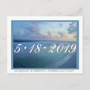 Golfküste von Florida Save the Date Ankündigungspostkarte