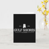 Golfküsten Alabyma Retro Throwbyck etablierte Bo Karte (Gelbe Blume)