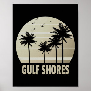Golfküsten Alama Urlaubs-Souvenir Poster