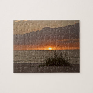 Golfküsten-Sonnenuntergang - 8x10 - 110 Stück Puzzle