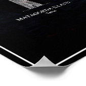 GOLFKÜSTENLIGHTHOUSES BLUEPRINT POSTER (Ecke)