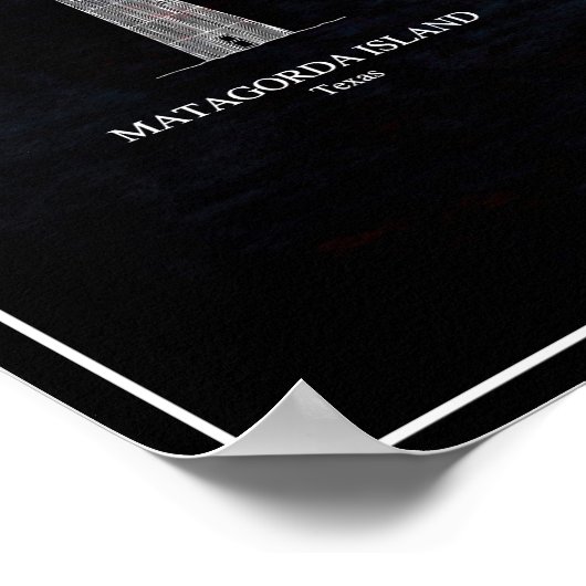 GOLFKÜSTENLIGHTHOUSES BLUEPRINT POSTER (Ecke)