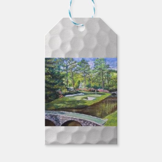 Golflandmalereimarke Geschenkanhänger (Vorderseite)